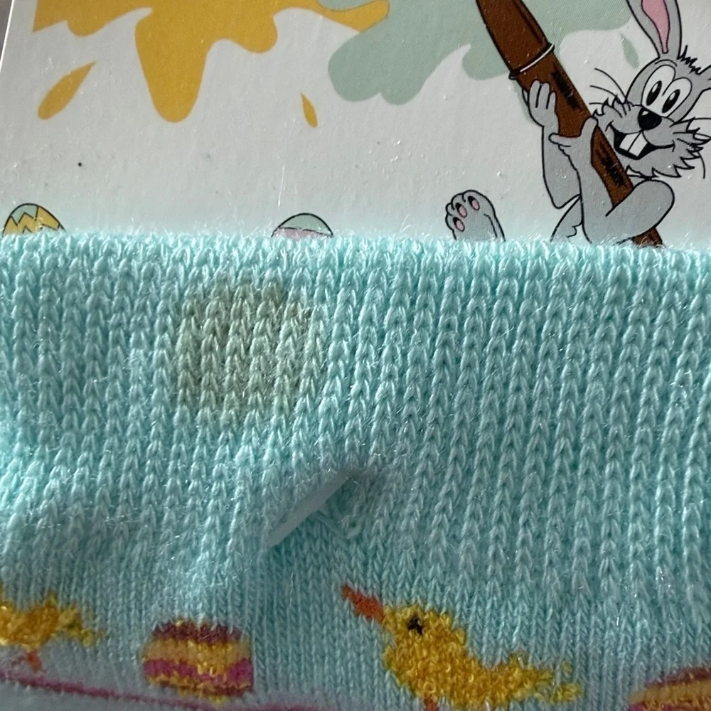 Easter Bunny Socks Set - Purple and Blue
